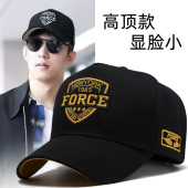 大头围大脸显瘦鸭舌帽潮牌 休闲百搭棒球帽潮时尚 高顶帽子男士 韩版