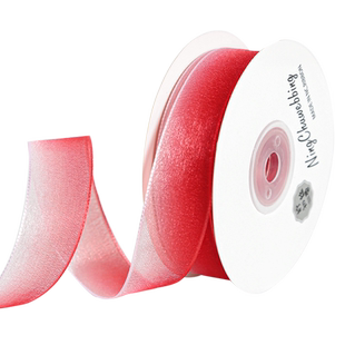 渐变雪纱带蛋糕烘焙礼品包装纱带丝带织带绸带缎带diy手工蝴蝶结