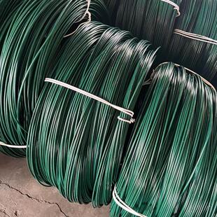 涂塑铁丝包胶丝园艺塑胶铁丝墨绿色捆扎铁丝2mm3mm4mm5mm手工艺丝