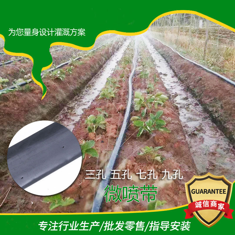 微喷带加厚农用雾化喷水管1-3寸滴灌带喷灌带微喷水管带地喷带