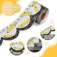 Cartoon pencil wavy edge strips are pasted on the border of the classroom bulletin board for fresh and cartoon-style self-adhesive wall decoration thumbnail 5