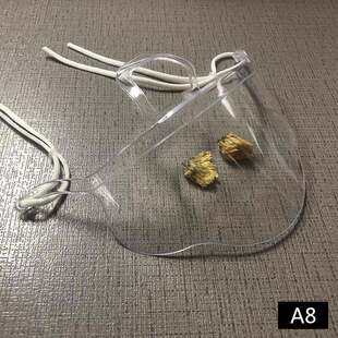 日本透明口罩餐饮专用可循环一体式防雾食品级防口水高清独立包装