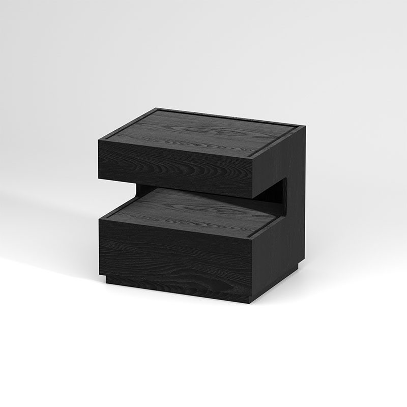 意式极简创意C型北欧床头柜悬浮式现代简约卧室储存收纳床边柜