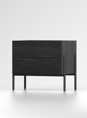 北欧意式极简床头柜现代轻奢卧室高级轻奢床边抽屉创意储物收纳柜