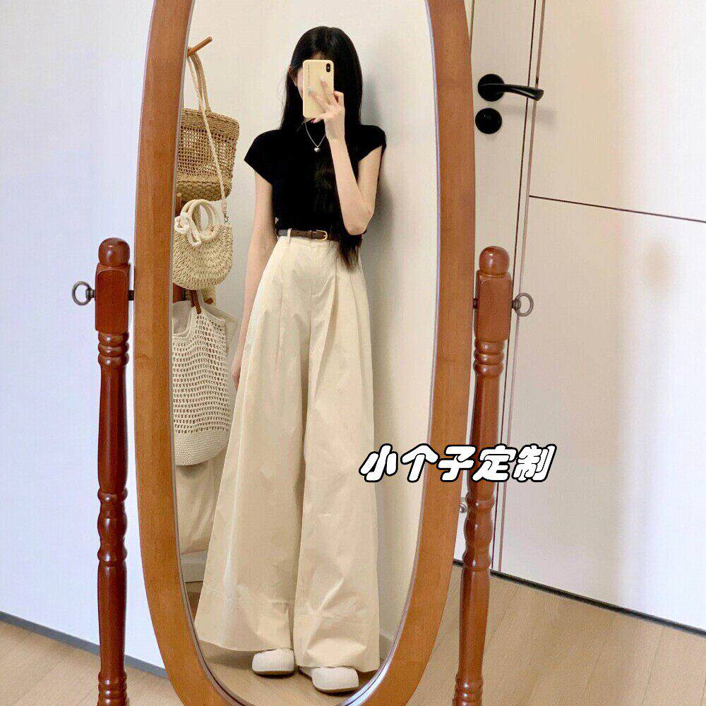 150小个子穿搭巨好看气质阔腿裤套装女春夏2026新款绝美两件套145