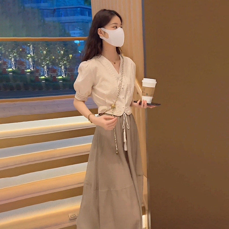半身裙套装女气质显瘦小个子洋装夏季裙子2026新款今年流行爆款