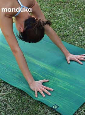 Manduka青蛙eKO5mm天然橡胶瑜伽垫加厚防滑大理纹专业健身地垫女