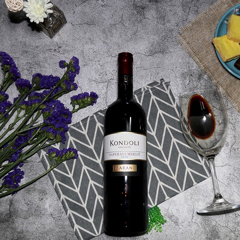 格鲁吉亚原瓶进口葡萄酒咖达里萨别拉维梅洛干红