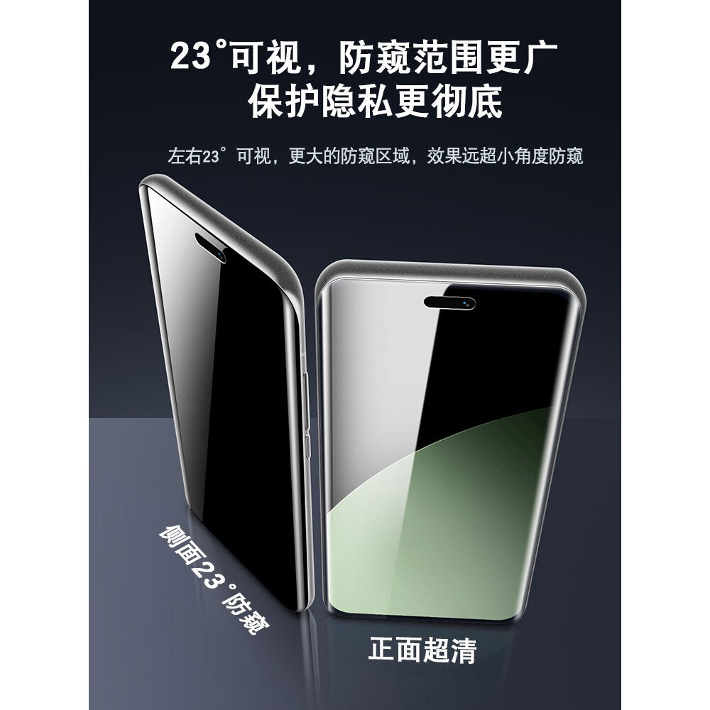 德国蓝猩适用小米civi4Pro钢化膜防窥vici3手机膜xiaomicivi2全屏防窥膜xiaomi曲面曲屏水凝软膜cv1s全胶防摔