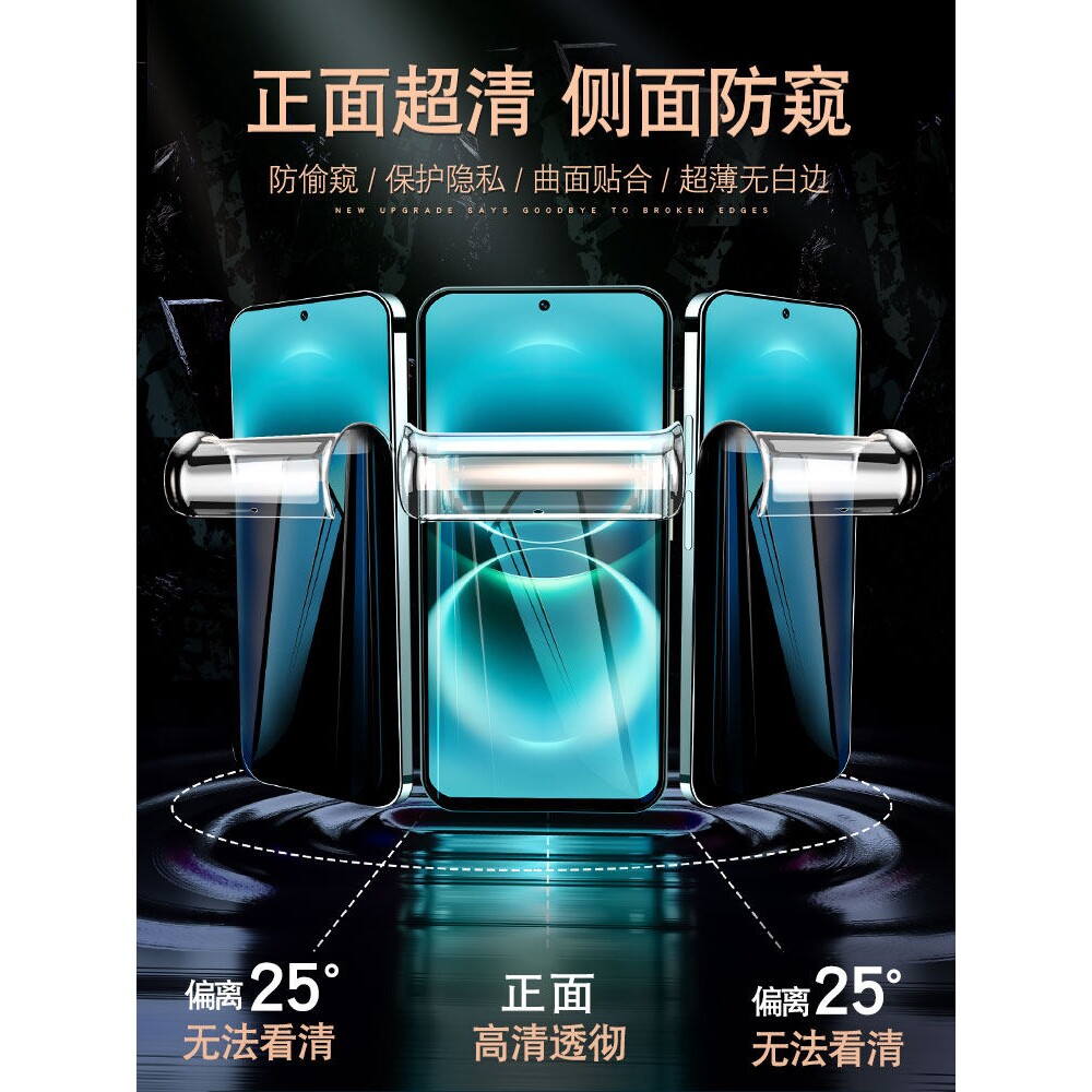 德国蓝猩适用华为畅享90ProMax防窥手机膜Hi畅想80Plus钢化膜70Pro全屏防摔60全胶保护水凝软膜50防窥膜20se