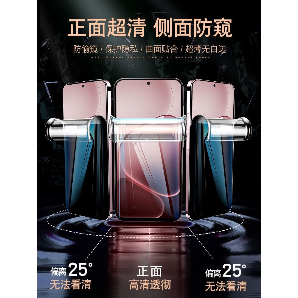 德国蓝猩适用OPPOA6L防窥手机膜A6Pro钢化膜oppo水凝软膜oppa5活力版a3i新款gt防窥膜a2m全屏防摔a1x全胶保护