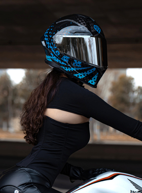 艾狮摩托车头盔男全盔女电动车机车冬季四季通用安全帽3C认证防晒