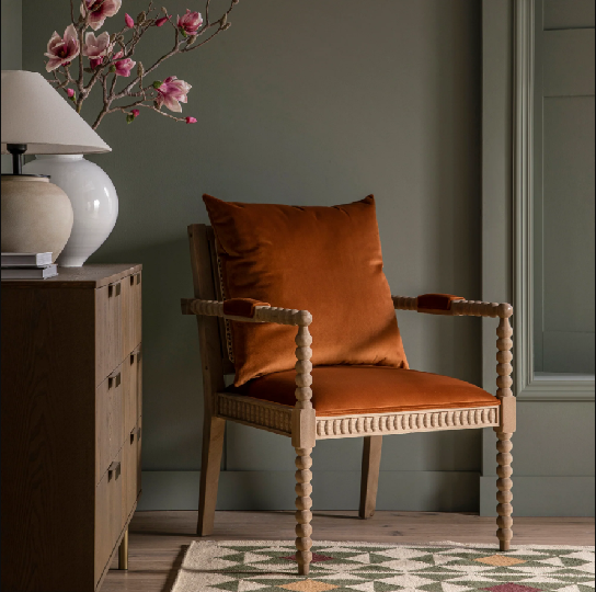 美式手工雕花实木单人椅法式复古做旧单人沙发设计师罗马柱休闲椅