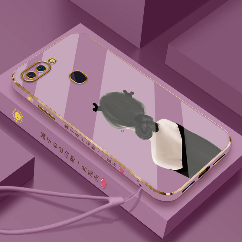 OPPO手机壳新品卡通电镀手机套