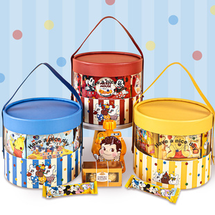 喜饼十周岁生日伴手礼宝宝满月百日宴回礼礼盒零食喜糖成品大礼包