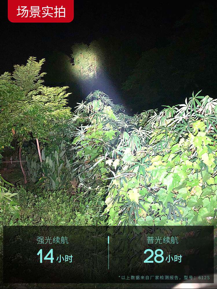 雅尼头灯强光充电超亮头戴式手电筒超轻小号超长续航锂电矿灯轻便