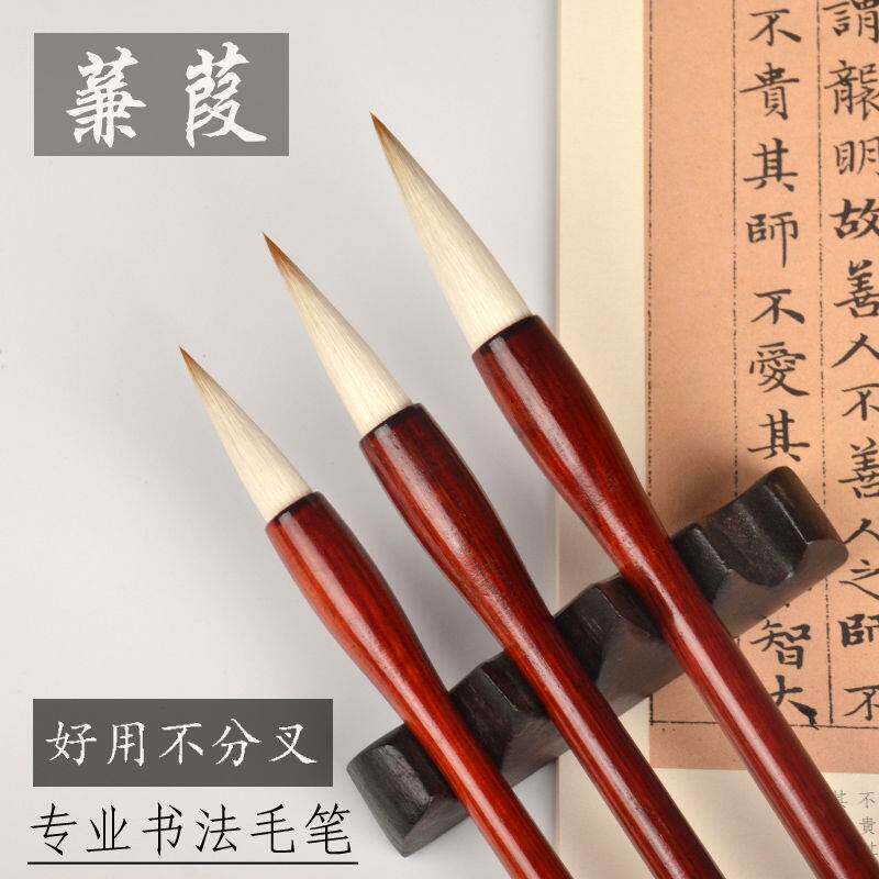 章氏蒙恬狼毫毛笔书法专用笔大师级兼毫专业级中楷套装楷书初学者