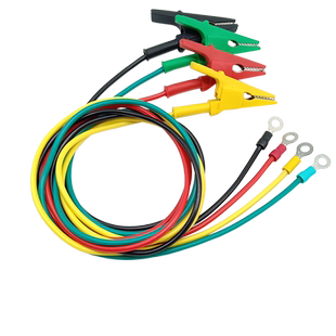 500V1500V2500V摇表线夹纯铜兆欧表电阻摇表笔测试线鳄鱼夹连接线