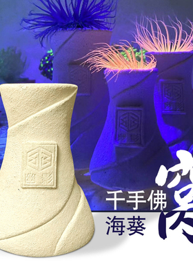 幽影葵巢海水缸千手佛海葵窝透水性强不污染水质海缸造景摆件装饰