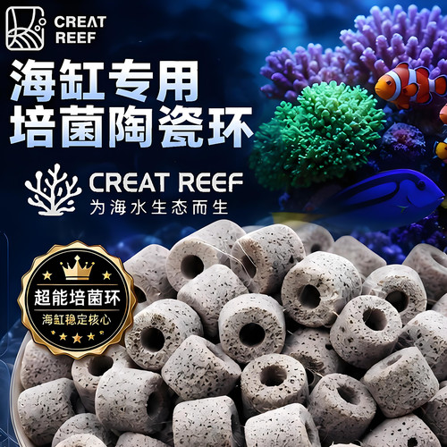 创礁人珊瑚缸培菌环稳定pH8.3