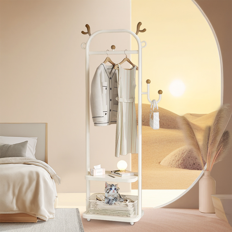 比人高颜值小鹿圣诞衣帽架轻奢款