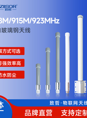 868/915/923MHz玻璃钢天线全向高增益无线数传通讯模块/LoRa扩频