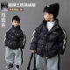 儿童黑色三防羽绒服2025冬季 帅气男女童立领保暖外套 韩版 新款 童装