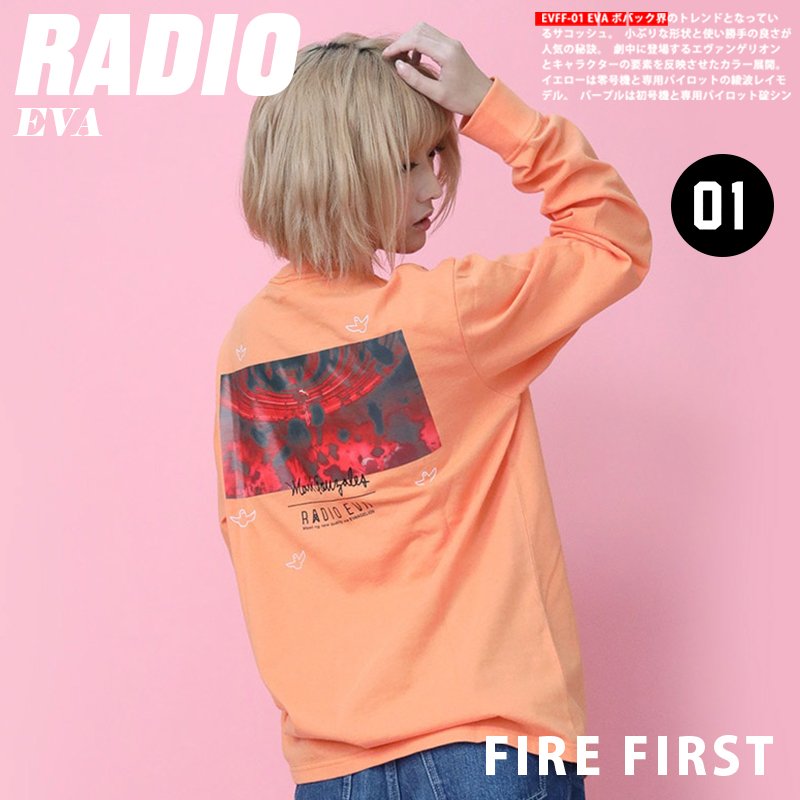 【新品】RADIO EVA官网男女款联名秋季长袖t恤新款时尚宽松卫衣