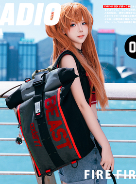 eva新世纪福音战士周边背包双肩包男大容量防水书包明日香限量版