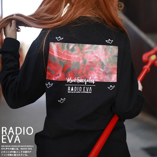 秋冬动漫无帽圆领卫衣潮流长袖 联名男女同款 T恤 EVA官网新款 RADIO