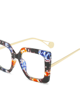 法国coss koko 光学镜pc全框架女士镜框个性方形镜框双色镜架防