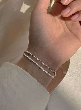 法国coss koko小众满天星豆豆双层手链女年新潮精致时尚简约冷淡