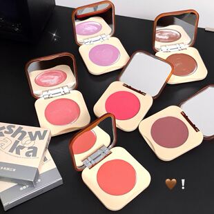 新款推荐kakashow微醺多用腮红膏哑光裸妆自然晕染提亮欲膨胀色