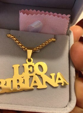 法国coss koko18k项链diy项链 摇滚风格珠链签名个性化名字项链