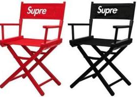 现货Suprem19ss week4 折叠椅 导演椅 实木凳子钓鱼野外露营椅