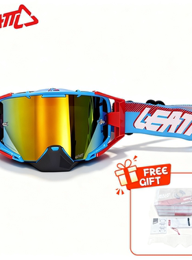 LEATT6.5越野摩托车头盔风镜山地车全盔拉力盔护目镜双层防雾镜片