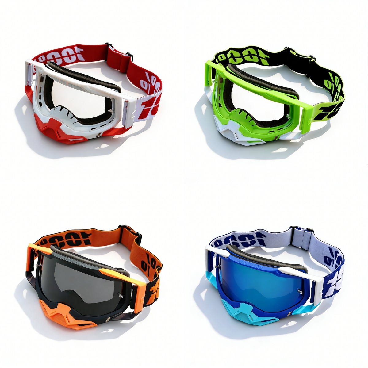 百分百100% Racecraft二代越野头盔风镜护目镜速降山地车防风沙