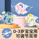 3岁儿童可调节耳带3d立体婴幼儿宝宝专用 婴儿口罩0到6月到12月1