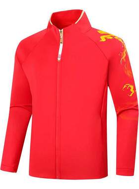 2025中国队运动服领奖服女学生校服志愿者龙服卫衣教练外套上衣