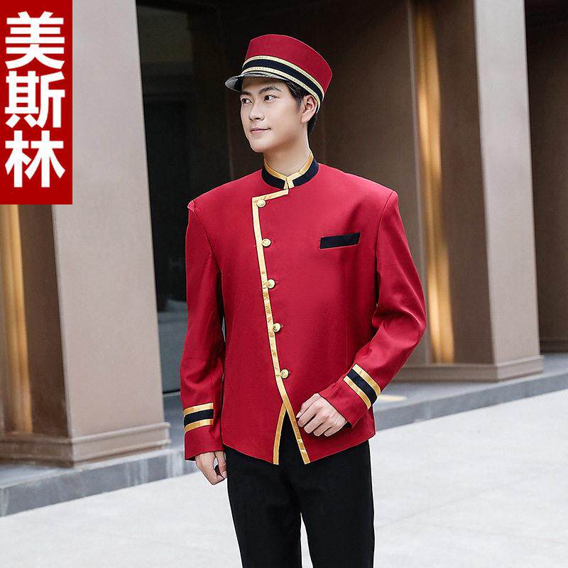门童服上衣 酒店迎宾服冬装 泊车接待服务员服秋冬服装