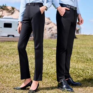 四季款男女西裤职业正装西裤藏青黑色银行移动OL工作制服裤子长裤