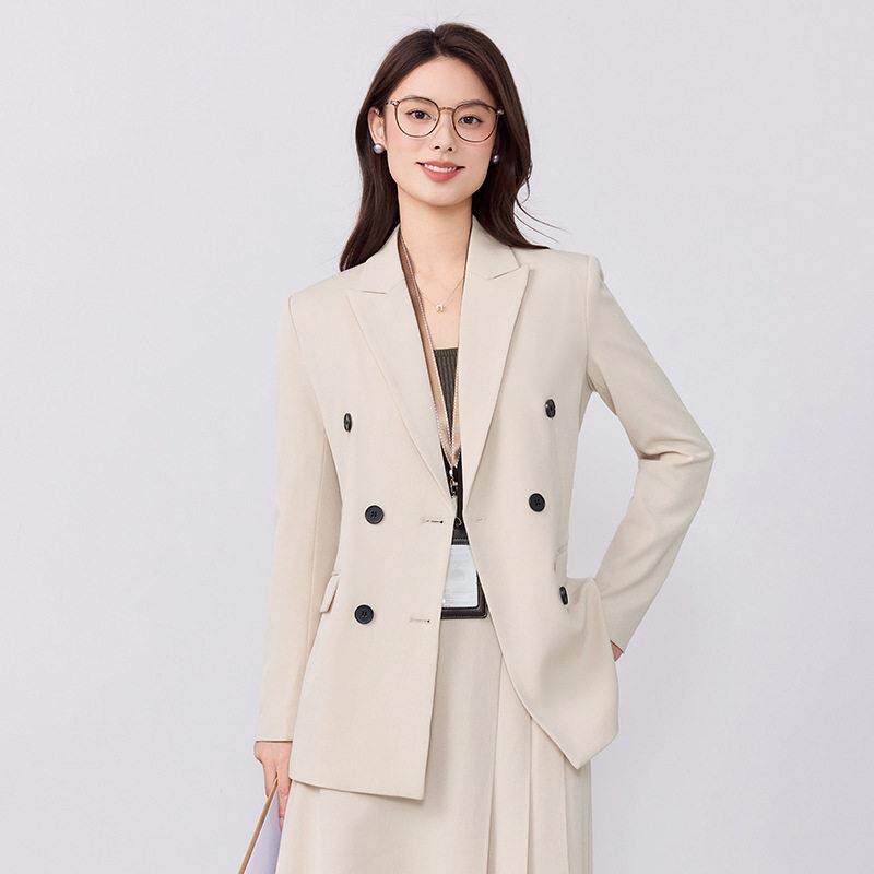 新款西装套装女气质显瘦西服时尚洋气面试通勤双排扣职业服