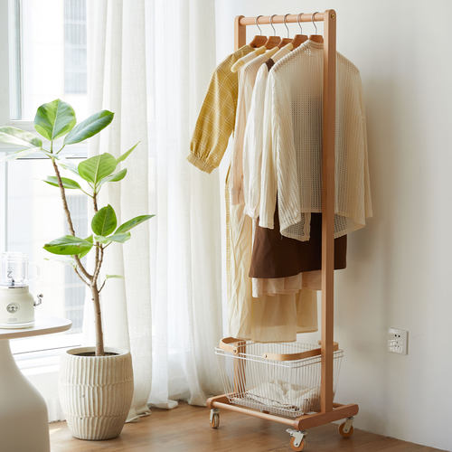 全实木落地高颜值多功能挂衣架