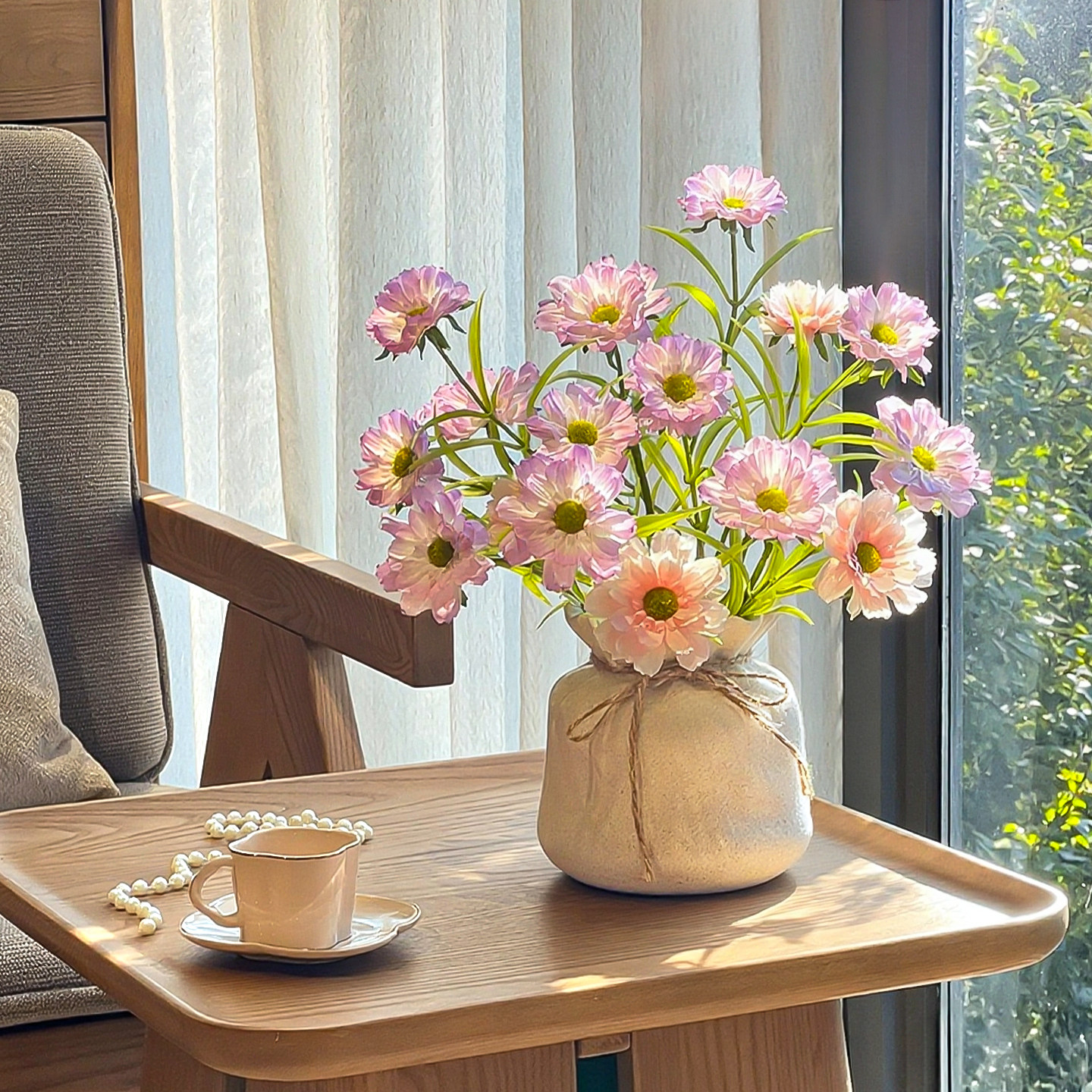 丁香花奶油风假花仿真花摆设餐厅餐桌桌面摆件绢花装饰花花艺摆件,家居饰品,仿真花/假花,淘宝优惠券,粉丝福利购,淘宝优惠卷