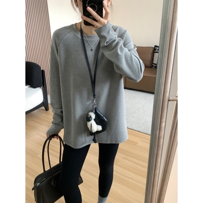 JMHHLL膨体绒加厚大版长袖T恤