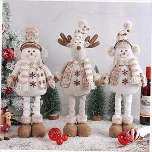 dollwindow Christmas snowman telescopic decoration scene