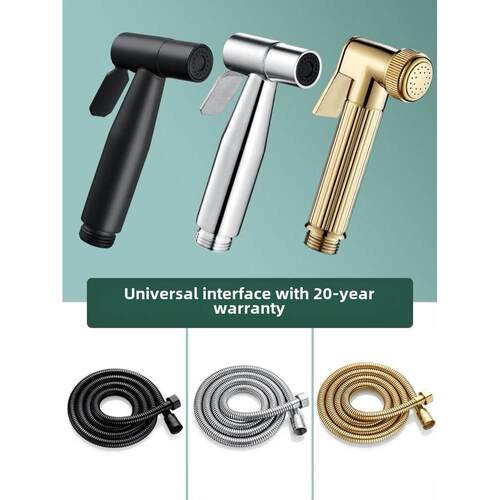 Black Bidet Faucet Hand Protable Toilet Bidet Sprayer Stainl