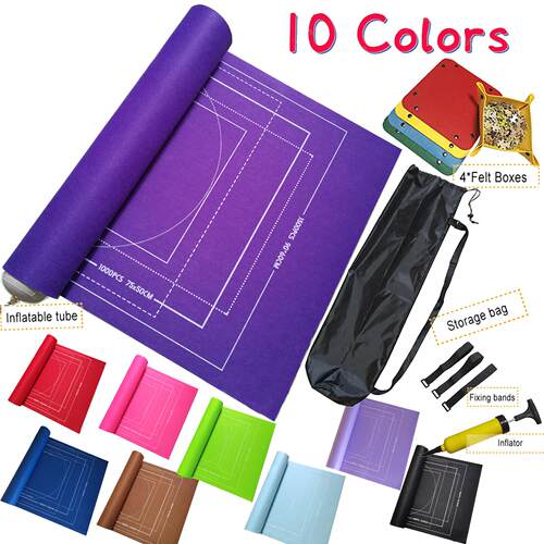 Puzzles Mat Jigsaw Roll Felt Mat Play mat Puzzles Blanket Fo