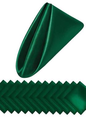 12PCS Christmas Satin Napkin 12x12Inches Soft Table Napk