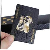 Poker Waterproof Black Quality Cards PVC Playing Cre Plastic